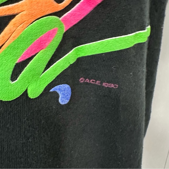 Vintage 90’s Neon Print Alaska Tourist Tank - Black Cotton Unisex Graphic Tour - Picture 10 of 10